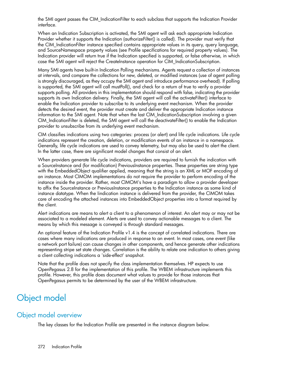 Object model, Object model overview | HP SAN Virtualization Services Platform User Manual | Page 272 / 324