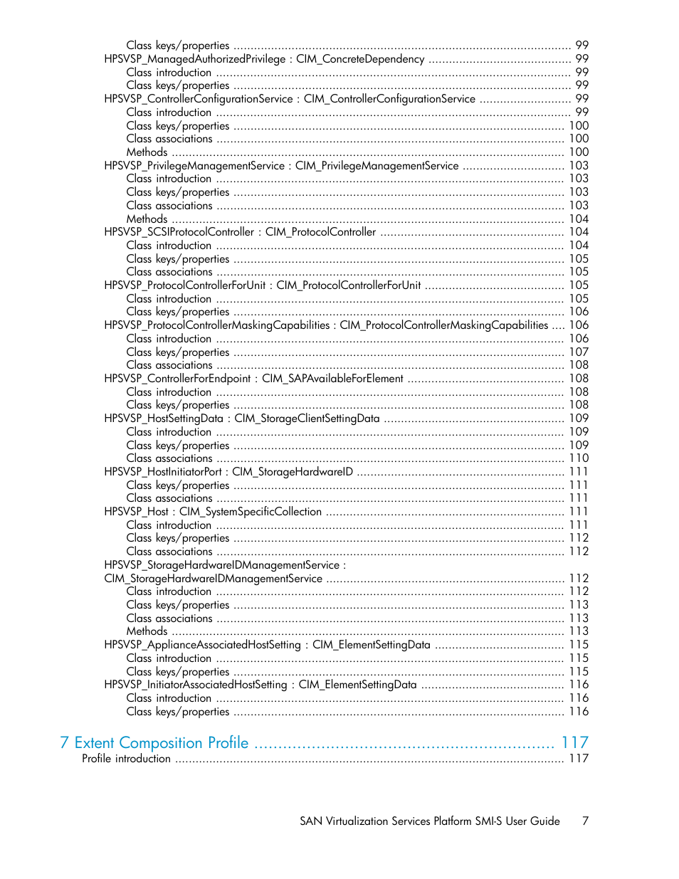 7 extent composition profile | HP SAN Virtualization Services Platform User Manual | Page 7 / 324