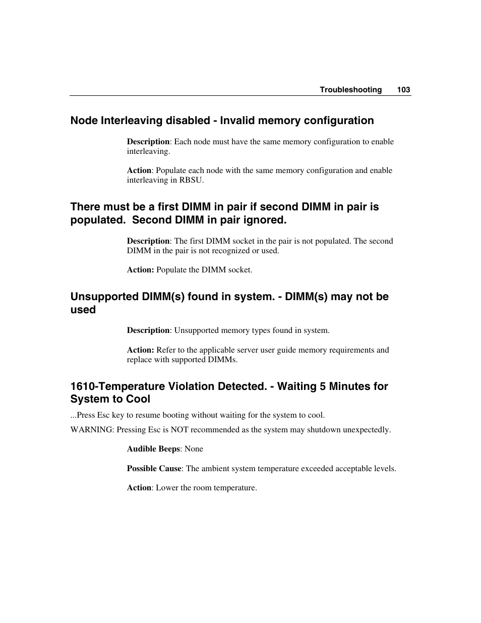 HP ProLiant BL45p Server series User Manual | Page 103 / 128