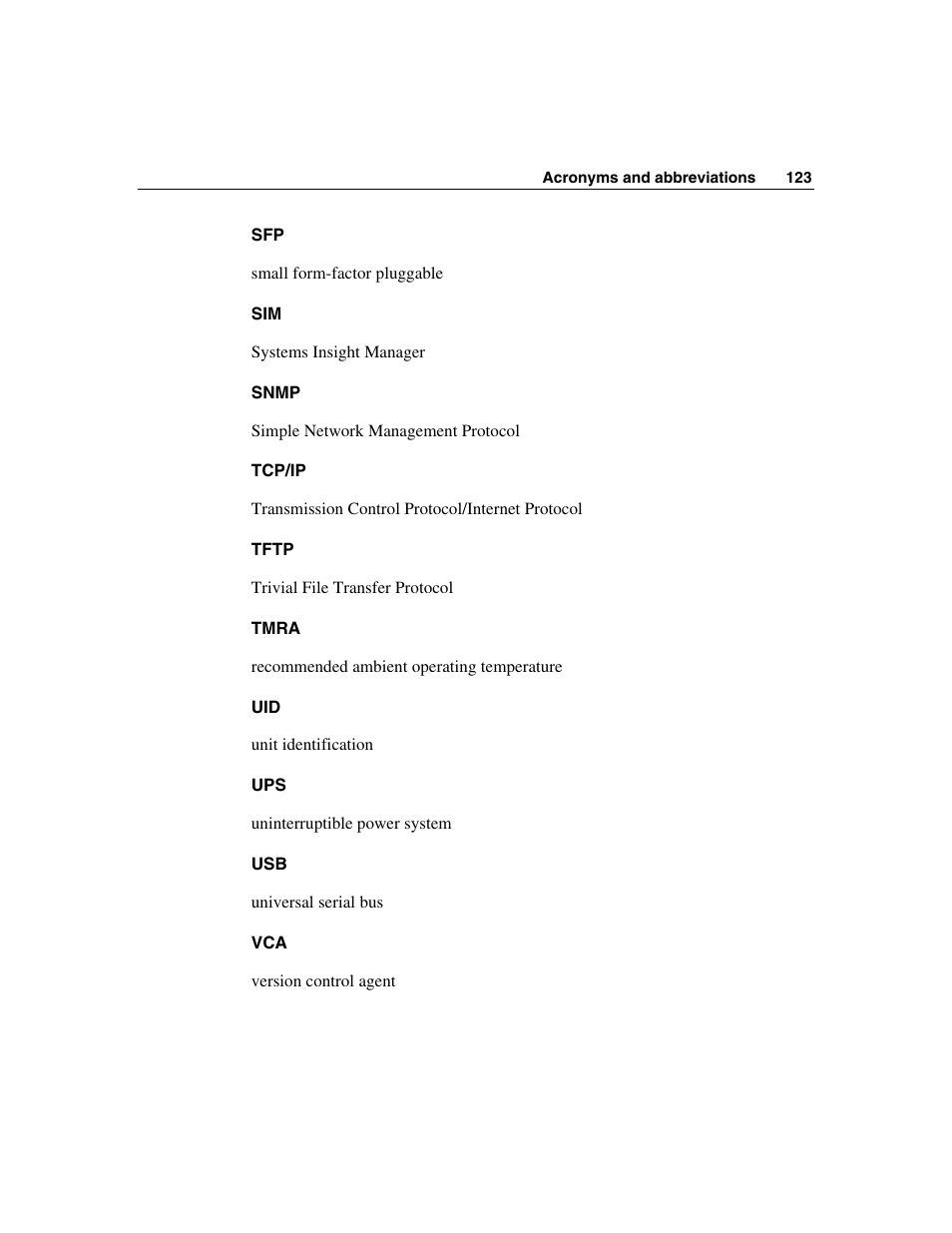HP ProLiant BL45p Server series User Manual | Page 123 / 128