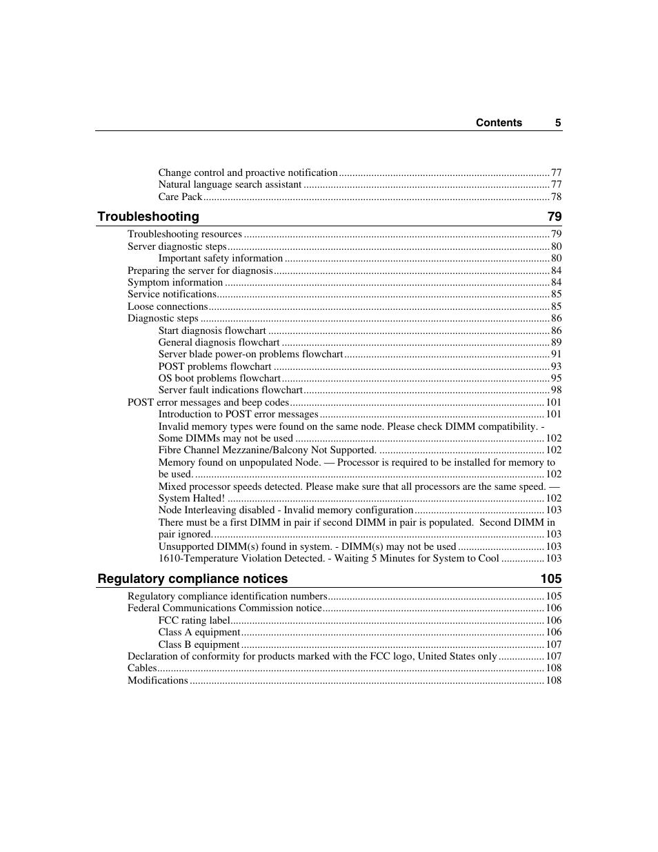 HP ProLiant BL45p Server series User Manual | Page 5 / 128