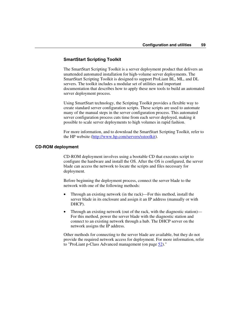 Cd-rom deployment | HP ProLiant BL45p Server series User Manual | Page 59 / 128