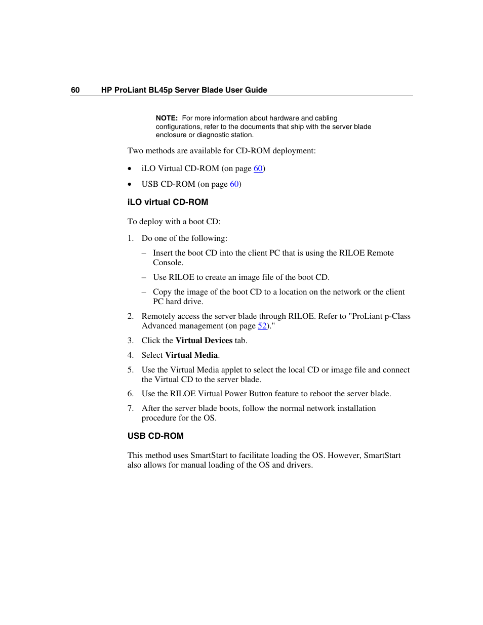 HP ProLiant BL45p Server series User Manual | Page 60 / 128