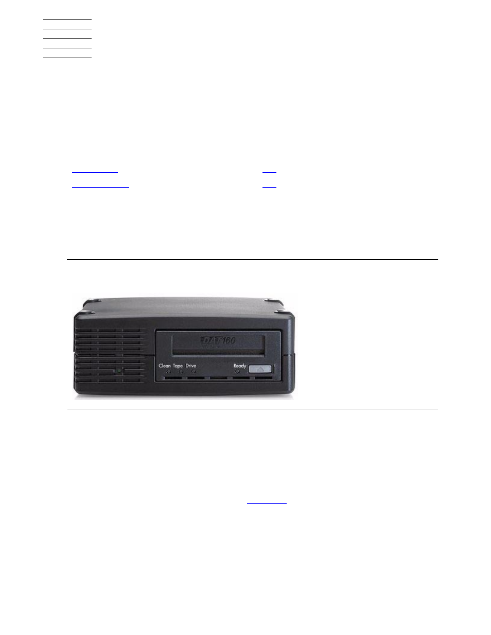 Installation, Series integrity server, Figure 2-1 | Front view of tape drive | HP Integrity NonStop J-Series User Manual | Page 13 / 40