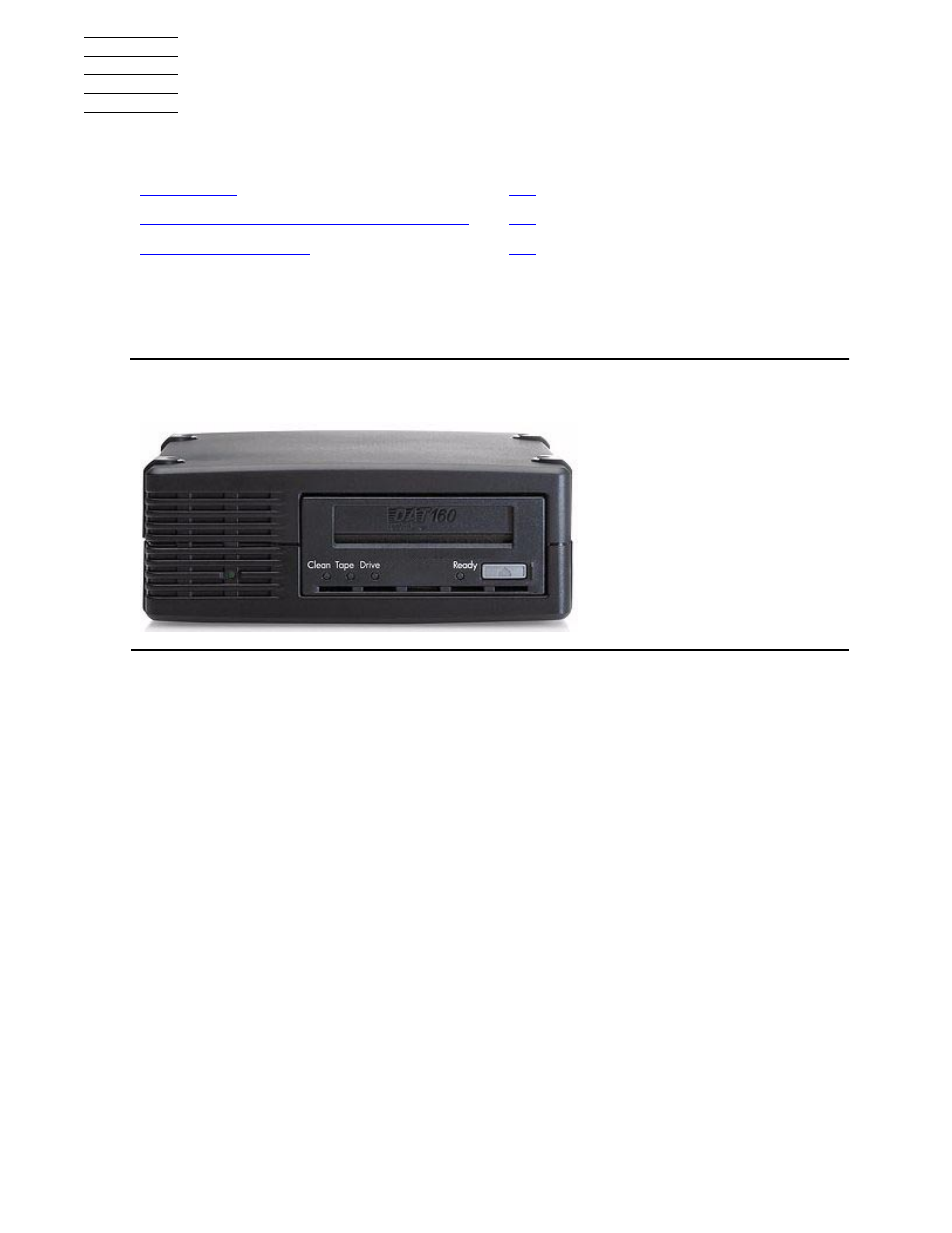 3 operation, Front panel, Operation | Figure 3-1, Front view of tape drive | HP Integrity NonStop J-Series User Manual | Page 15 / 40