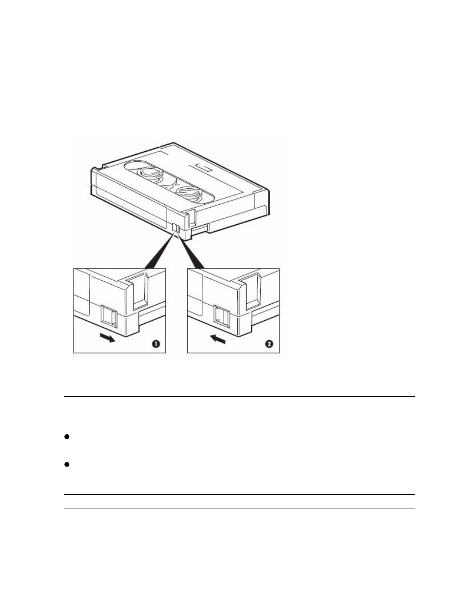 Write protecting cartridges, Figure 3-5, Write protecting a cartridge | HP Integrity NonStop J-Series User Manual | Page 22 / 40