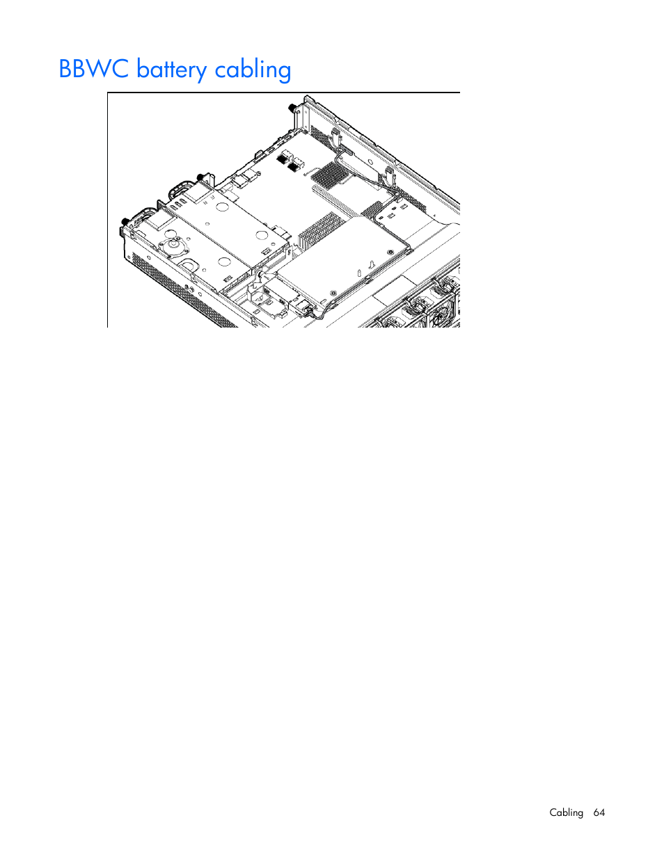 Bbwc battery cabling | HP ProLiant DL380 G6 Server User Manual | Page 64 / 117