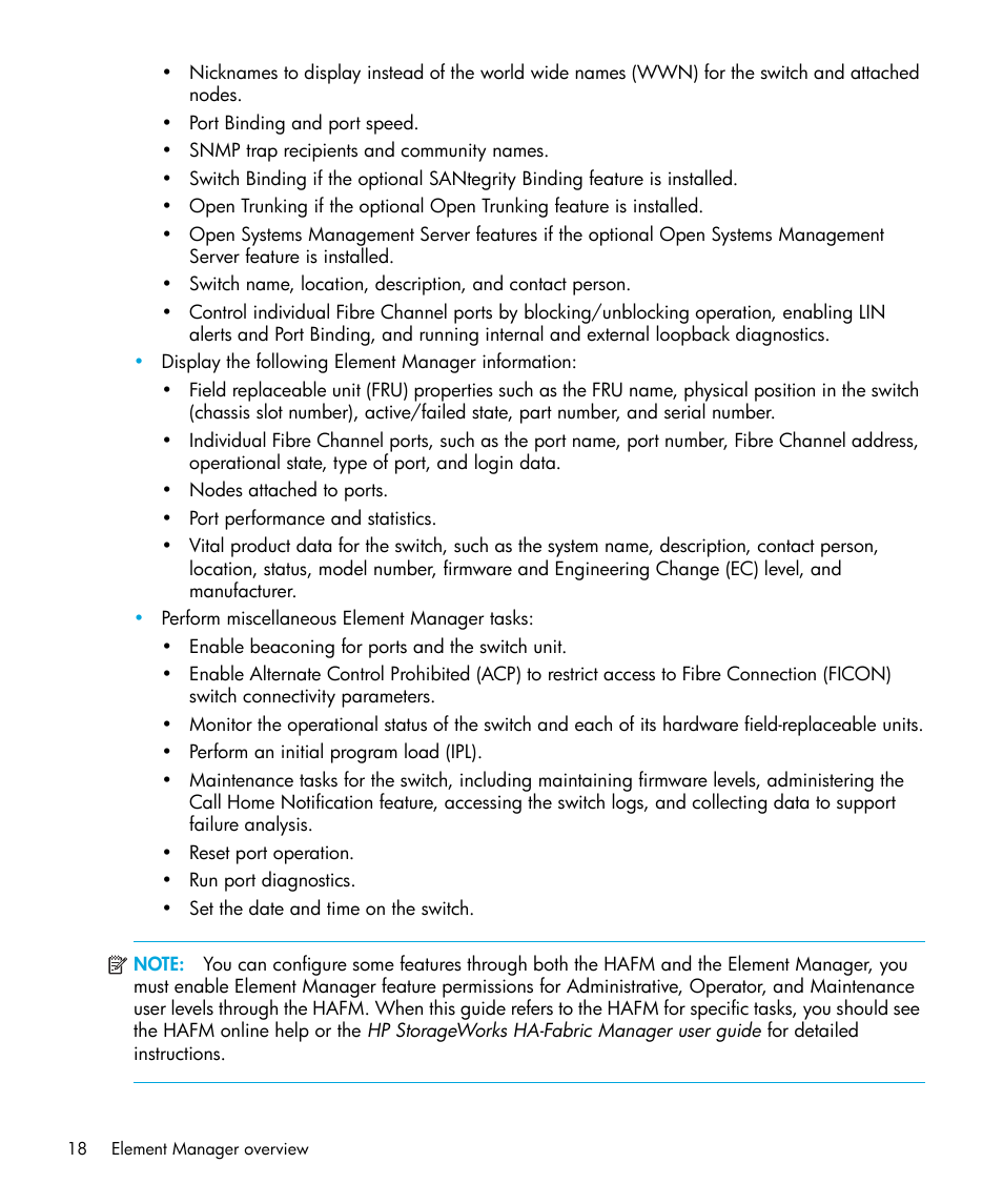 HP StorageWorks 2.32 Edge Switch User Manual | Page 18 / 228