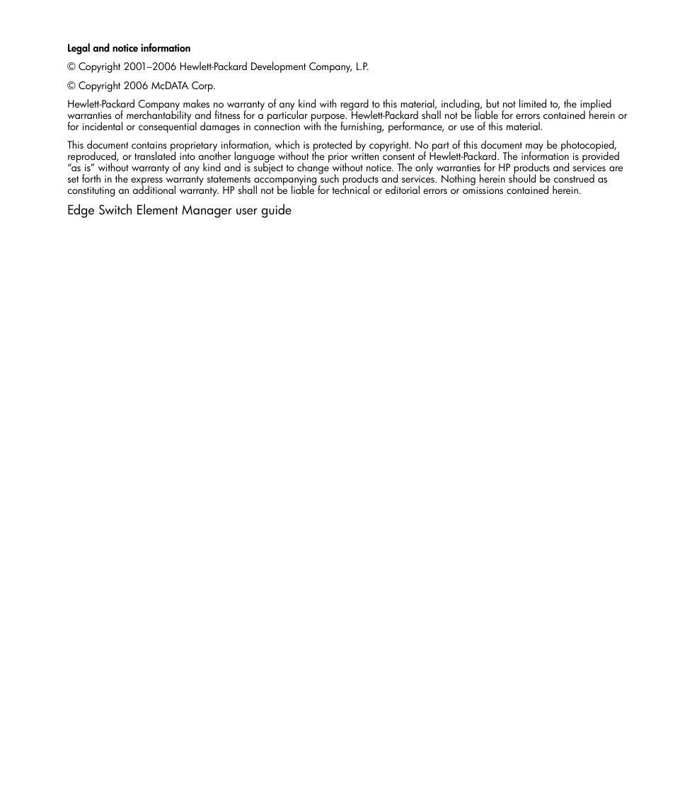 HP StorageWorks 2.32 Edge Switch User Manual | Page 2 / 228