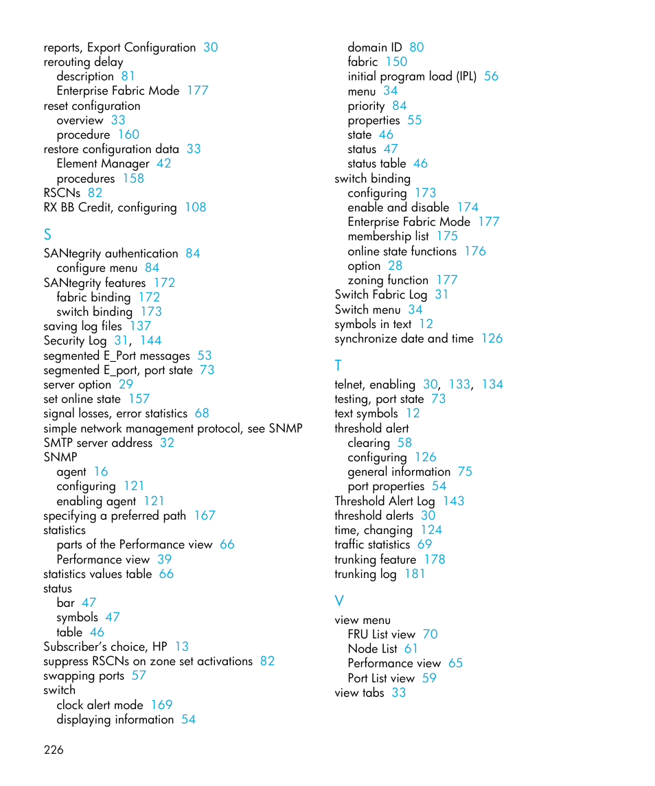 HP StorageWorks 2.32 Edge Switch User Manual | Page 226 / 228