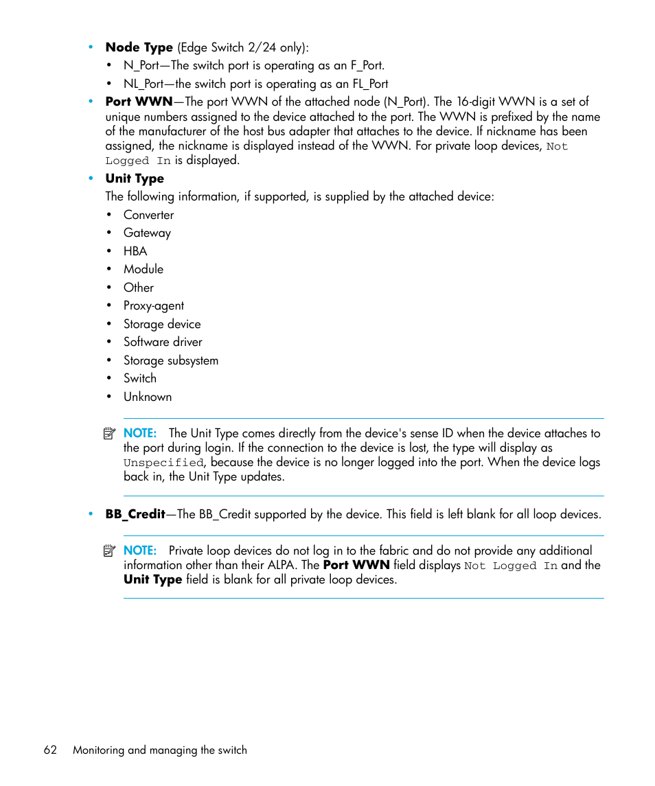 HP StorageWorks 2.32 Edge Switch User Manual | Page 62 / 228