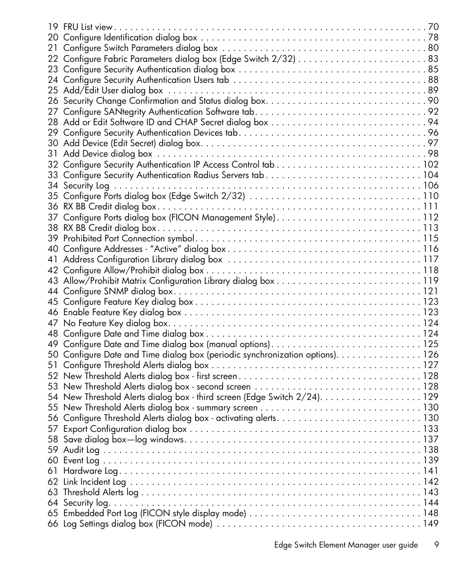 HP StorageWorks 2.32 Edge Switch User Manual | Page 9 / 228