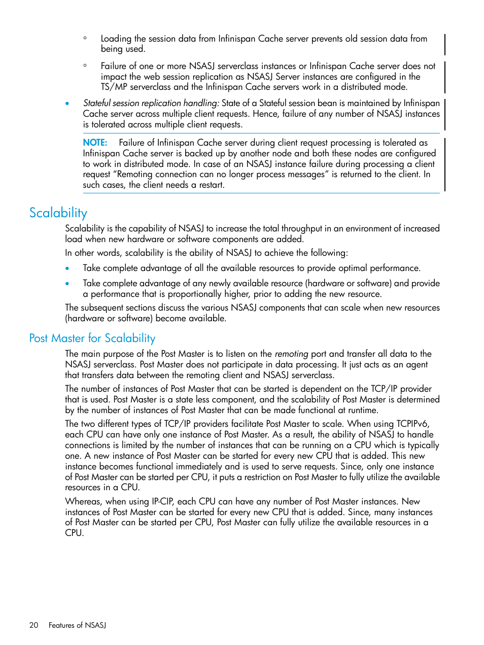 Scalability, Post master for scalability | HP Integrity NonStop H-Series User Manual | Page 20 / 115