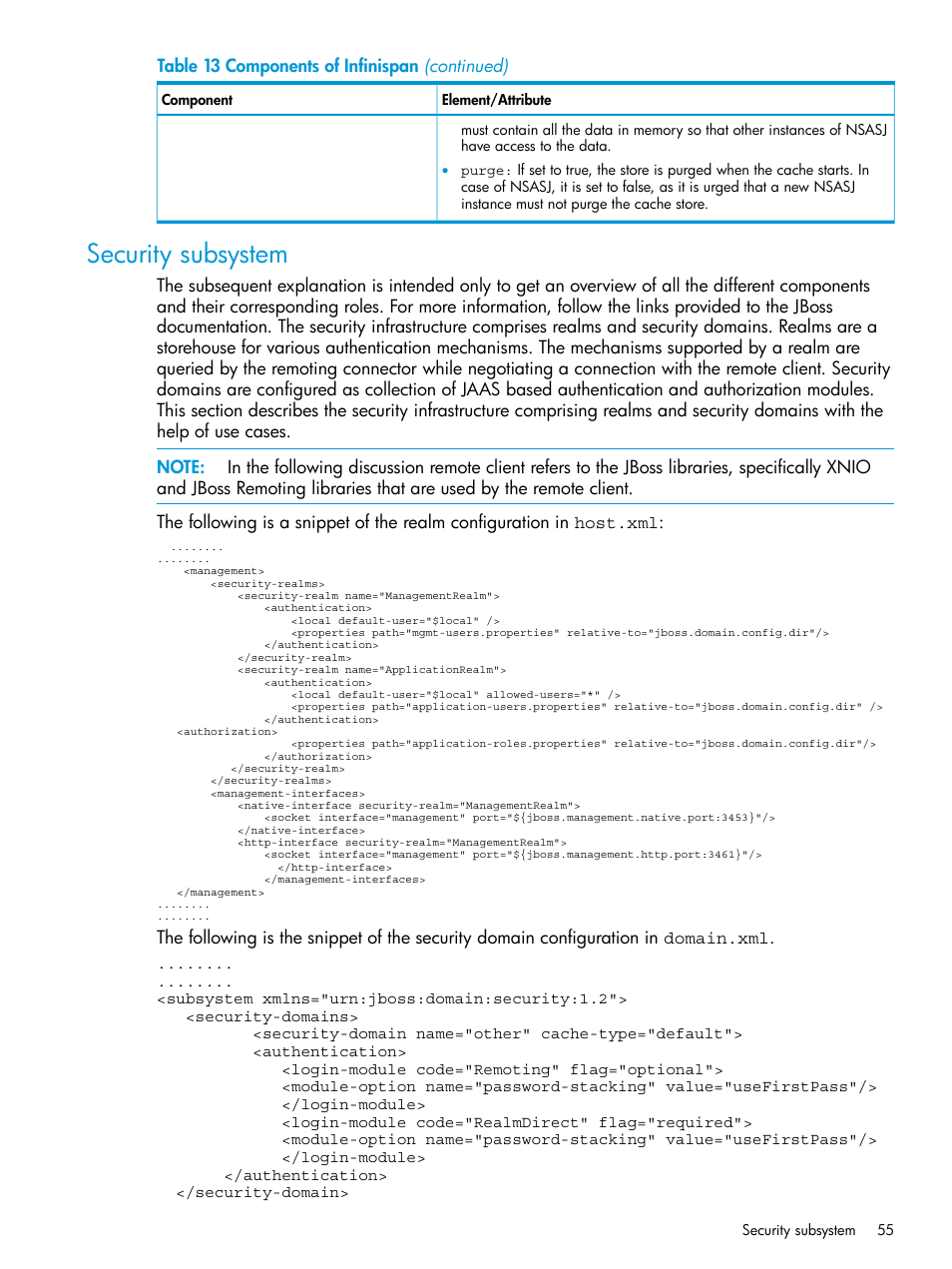 Security subsystem | HP Integrity NonStop H-Series User Manual | Page 55 / 115