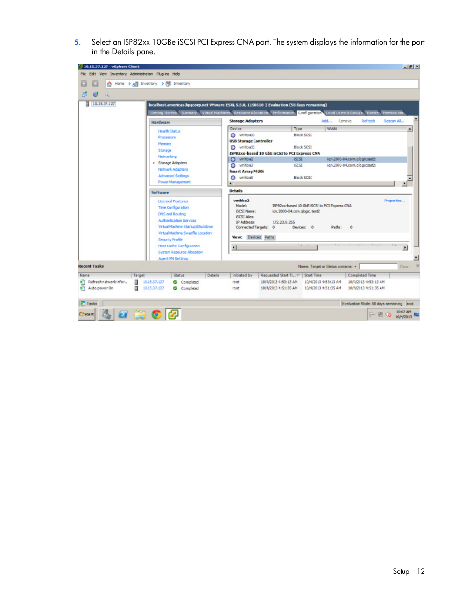 HP QLogic QMH4062 1GbE iSCSI Adapter for c-Class BladeSystem User Manual | Page 12 / 45