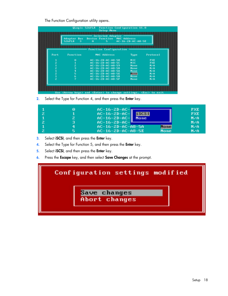 HP QLogic QMH4062 1GbE iSCSI Adapter for c-Class BladeSystem User Manual | Page 18 / 45