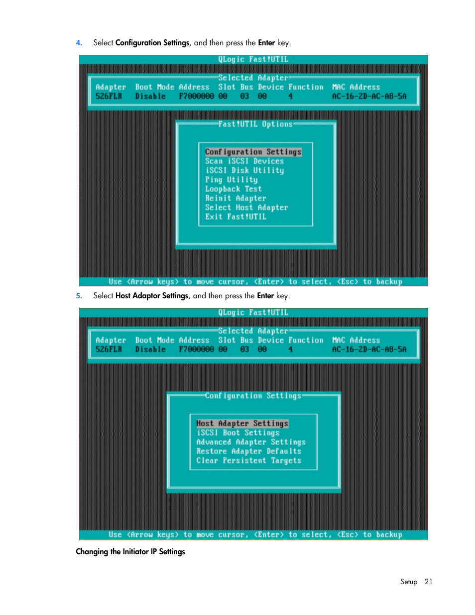 HP QLogic QMH4062 1GbE iSCSI Adapter for c-Class BladeSystem User Manual | Page 21 / 45
