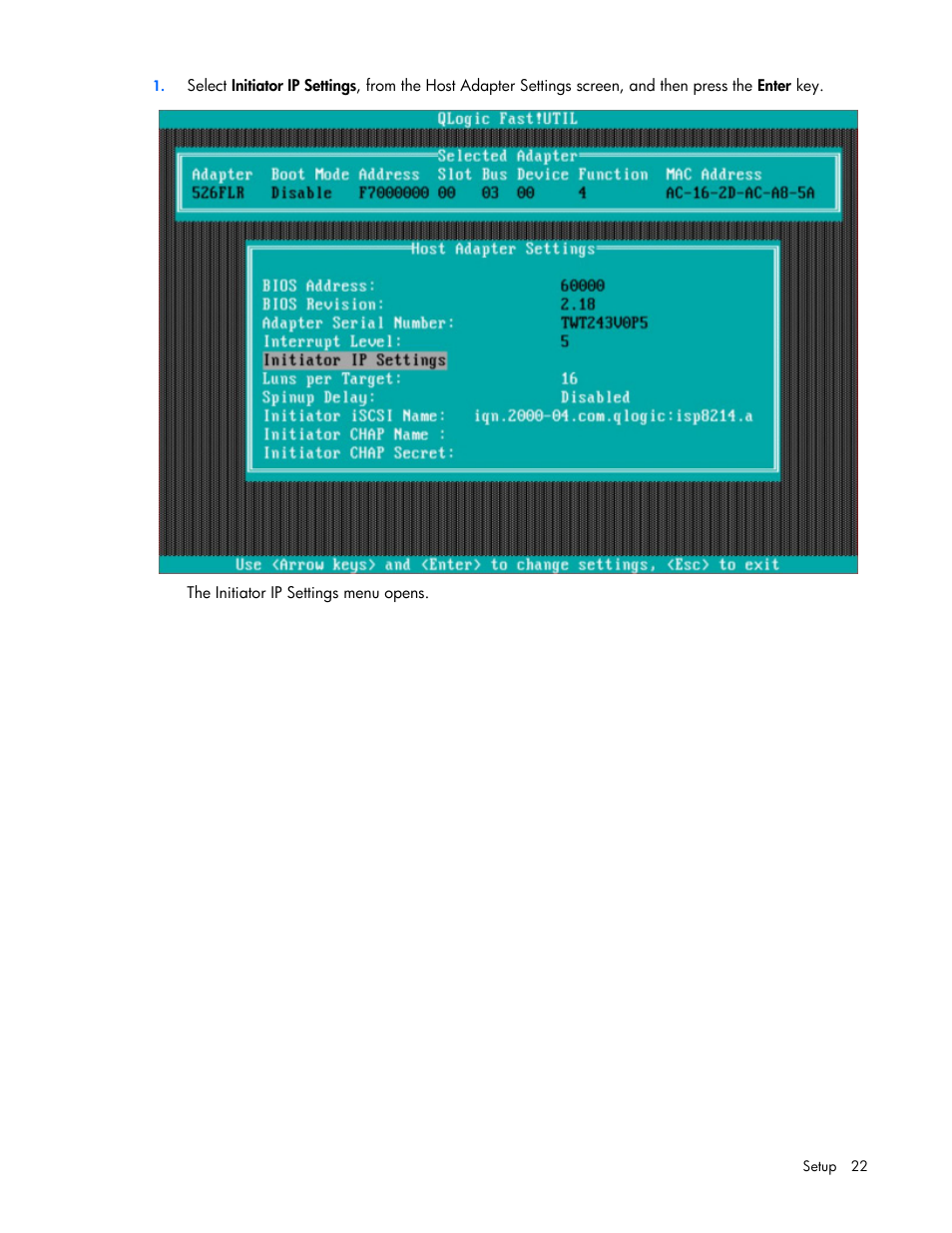 HP QLogic QMH4062 1GbE iSCSI Adapter for c-Class BladeSystem User Manual | Page 22 / 45