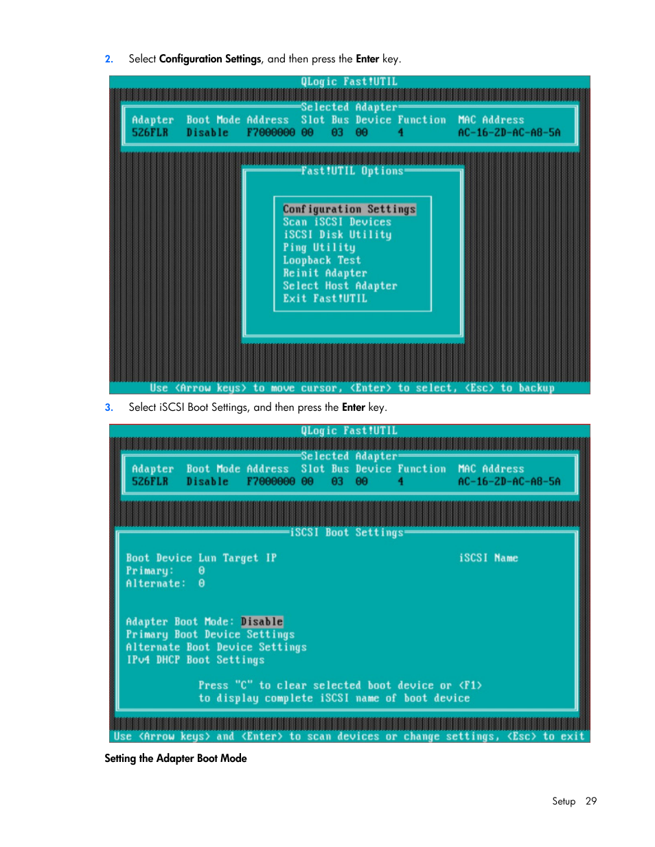 HP QLogic QMH4062 1GbE iSCSI Adapter for c-Class BladeSystem User Manual | Page 29 / 45