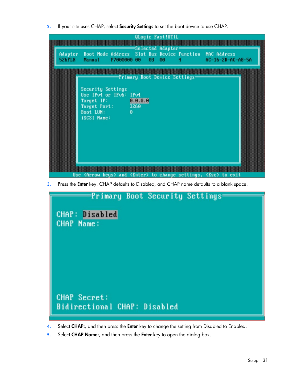 HP QLogic QMH4062 1GbE iSCSI Adapter for c-Class BladeSystem User Manual | Page 31 / 45