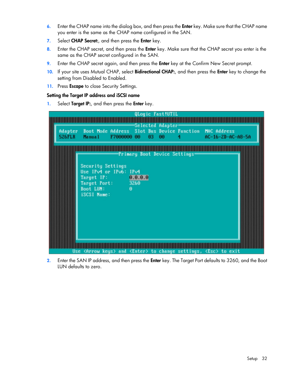 HP QLogic QMH4062 1GbE iSCSI Adapter for c-Class BladeSystem User Manual | Page 32 / 45