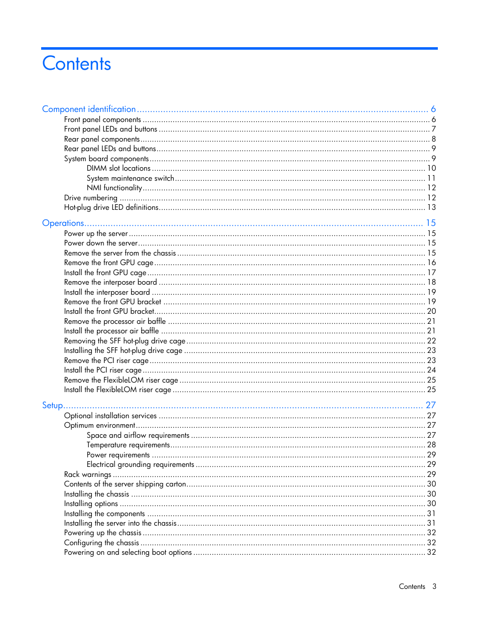 HP ProLiant SL250s Gen8 Server User Manual | Page 3 / 115