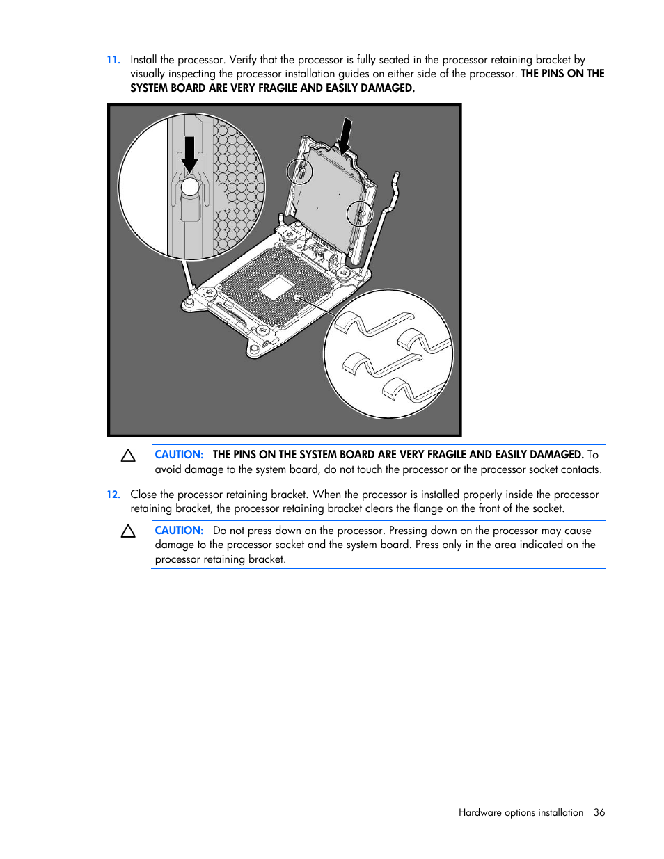 HP ProLiant SL250s Gen8 Server User Manual | Page 36 / 115