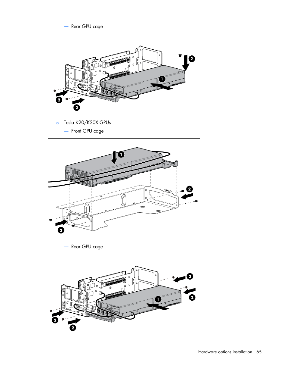 HP ProLiant SL250s Gen8 Server User Manual | Page 65 / 115