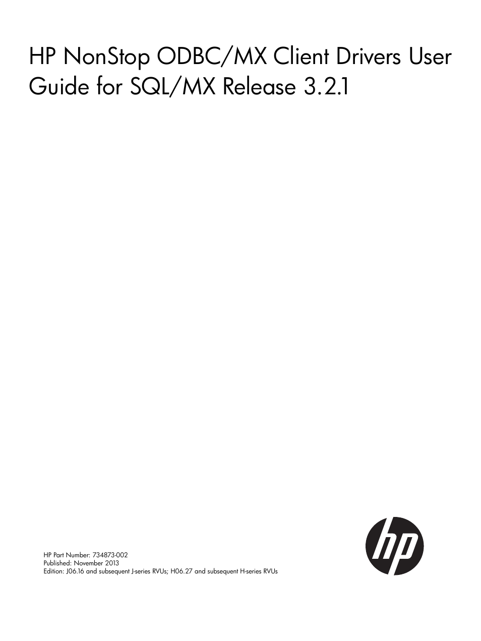 HP Integrity NonStop H-Series User Manual | 62 pages