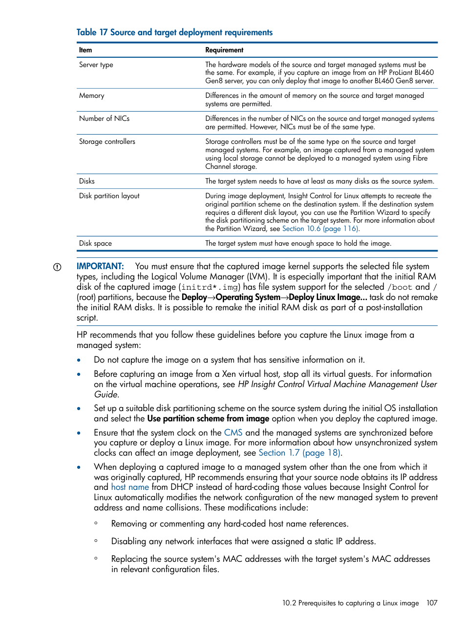 HP Insight Control Software for Linux User Manual | Page 107 / 273