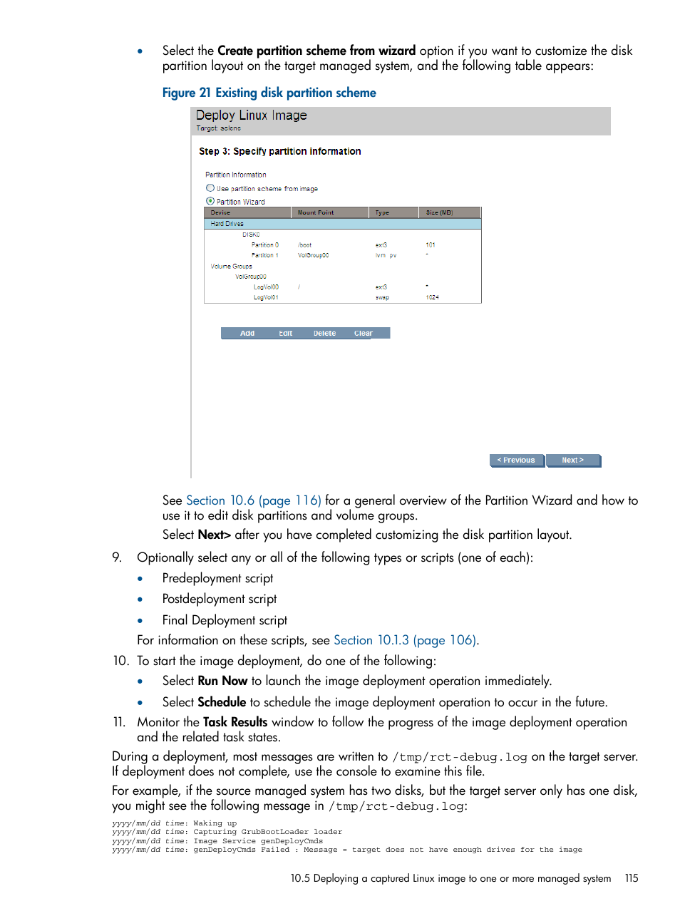 HP Insight Control Software for Linux User Manual | Page 115 / 273