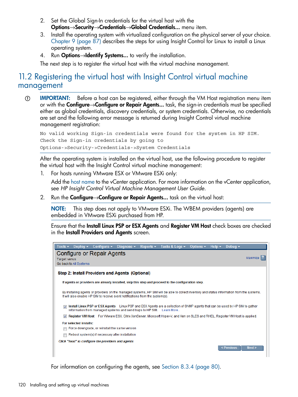 HP Insight Control Software for Linux User Manual | Page 120 / 273