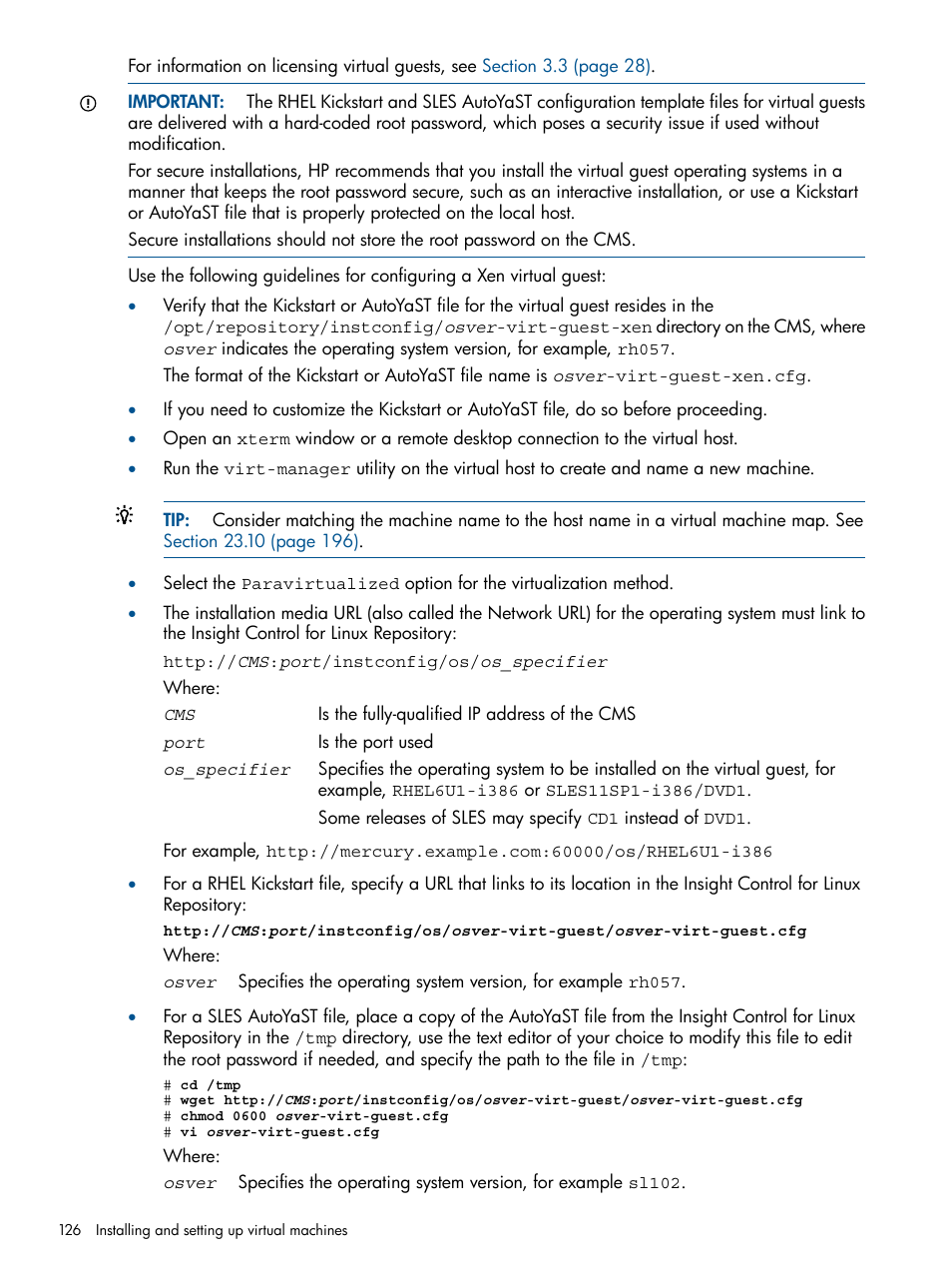 HP Insight Control Software for Linux User Manual | Page 126 / 273