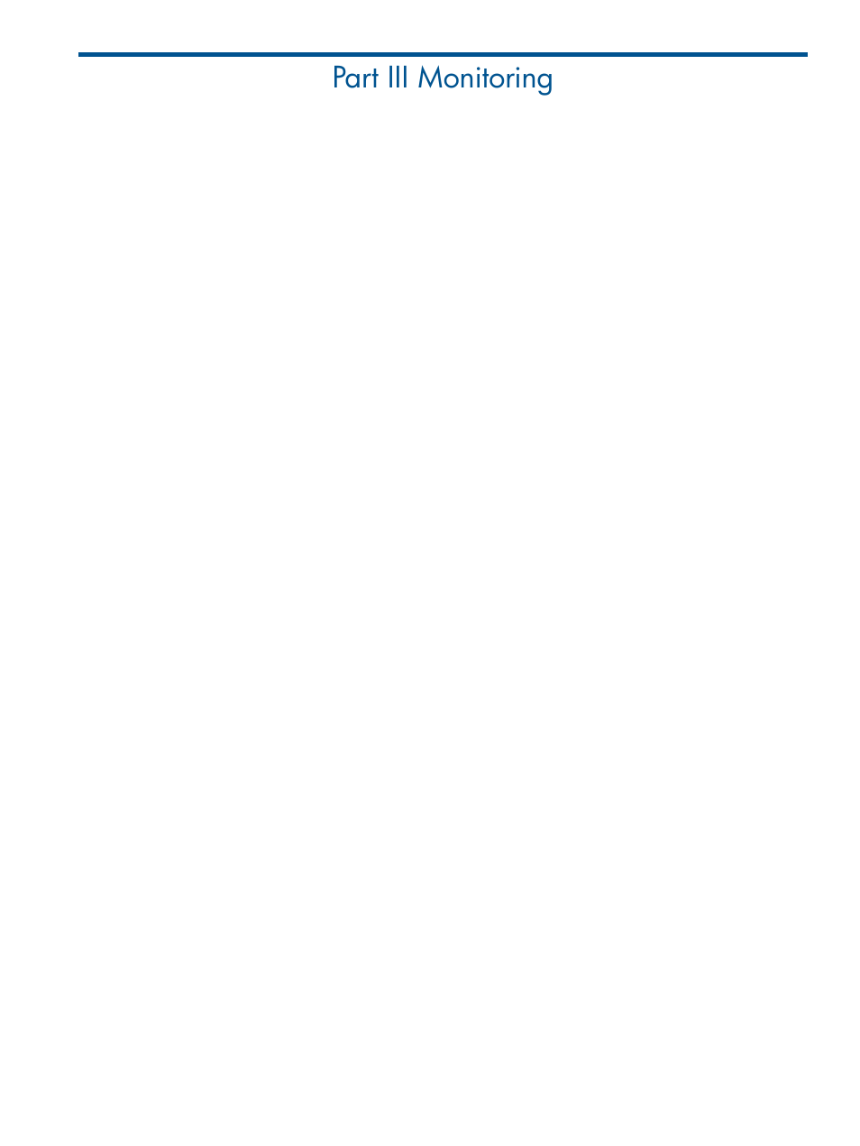 Part iii monitoring, Iii monitoring | HP Insight Control Software for Linux User Manual | Page 146 / 273