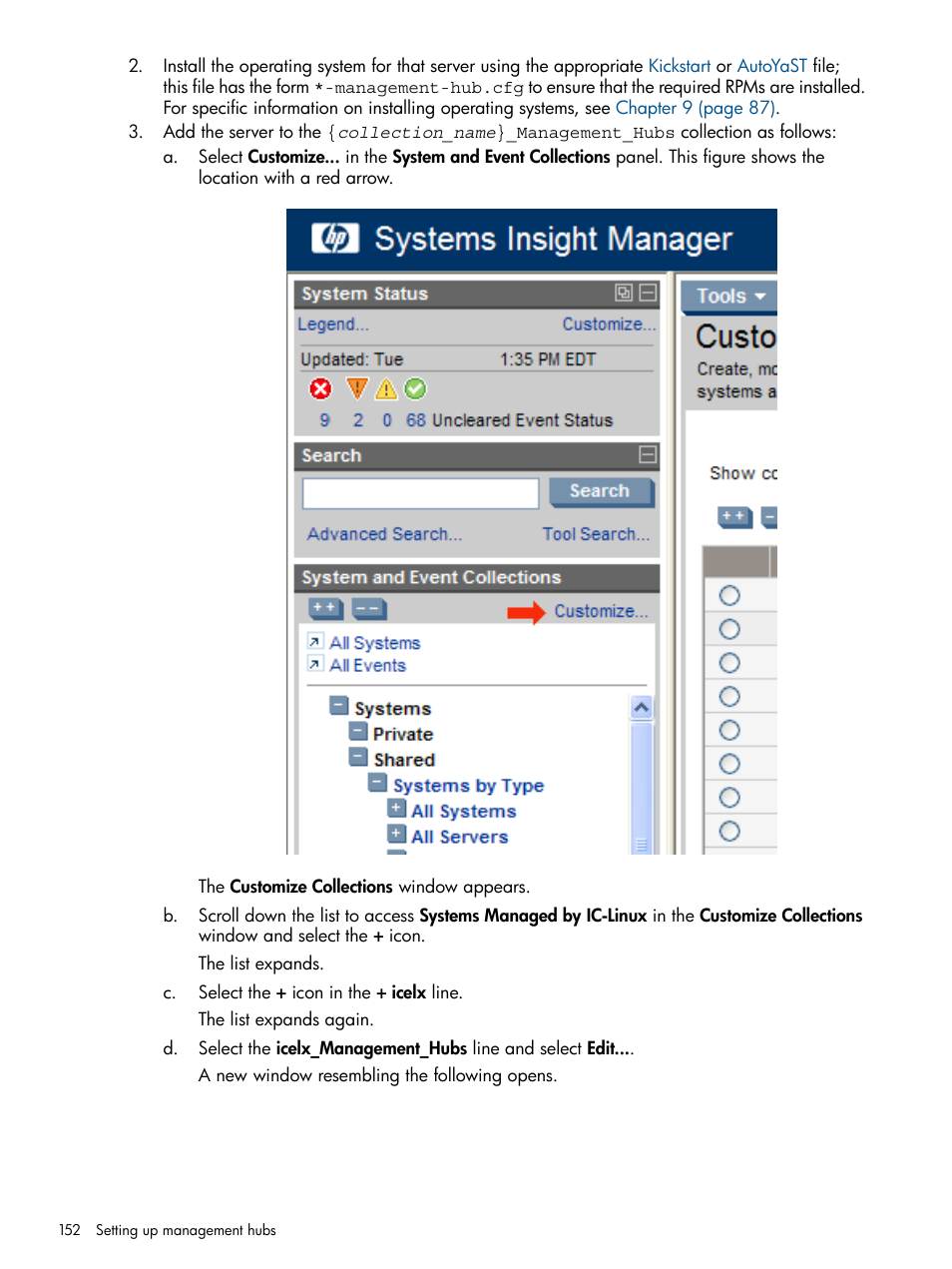 HP Insight Control Software for Linux User Manual | Page 152 / 273