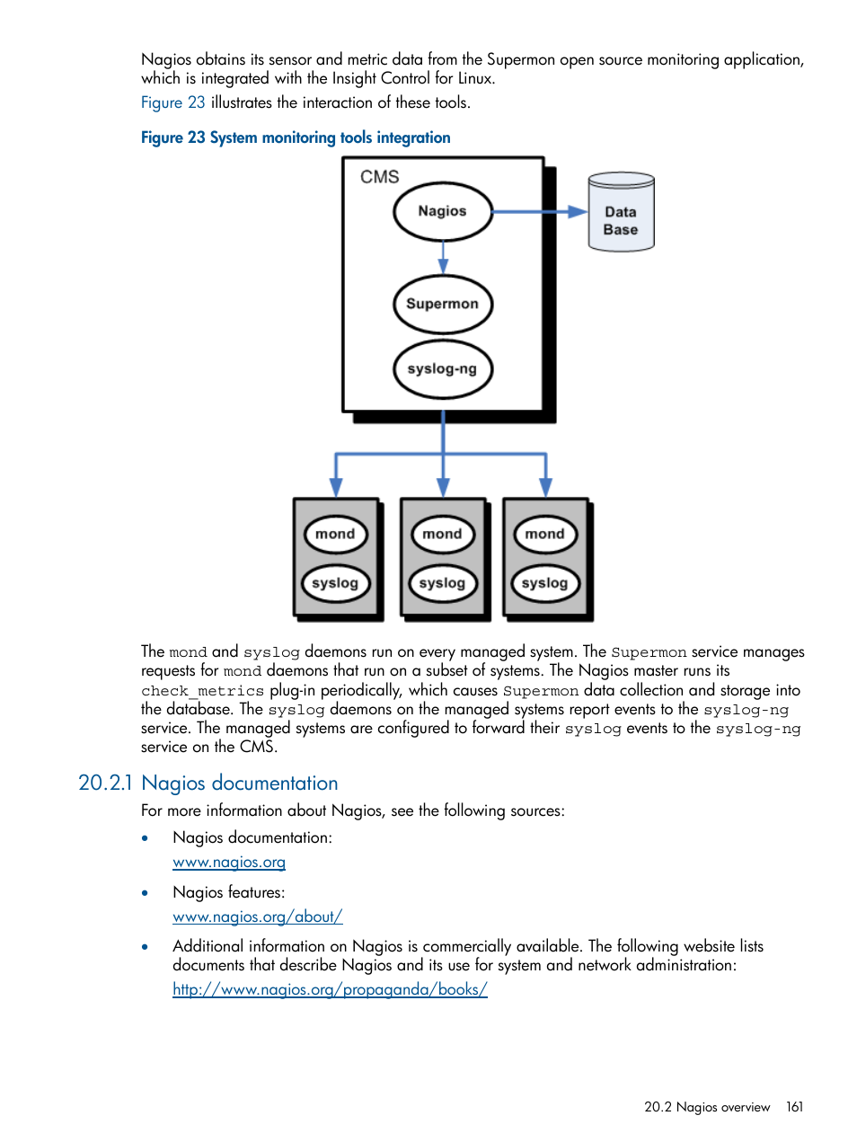 1 nagios documentation | HP Insight Control Software for Linux User Manual | Page 161 / 273