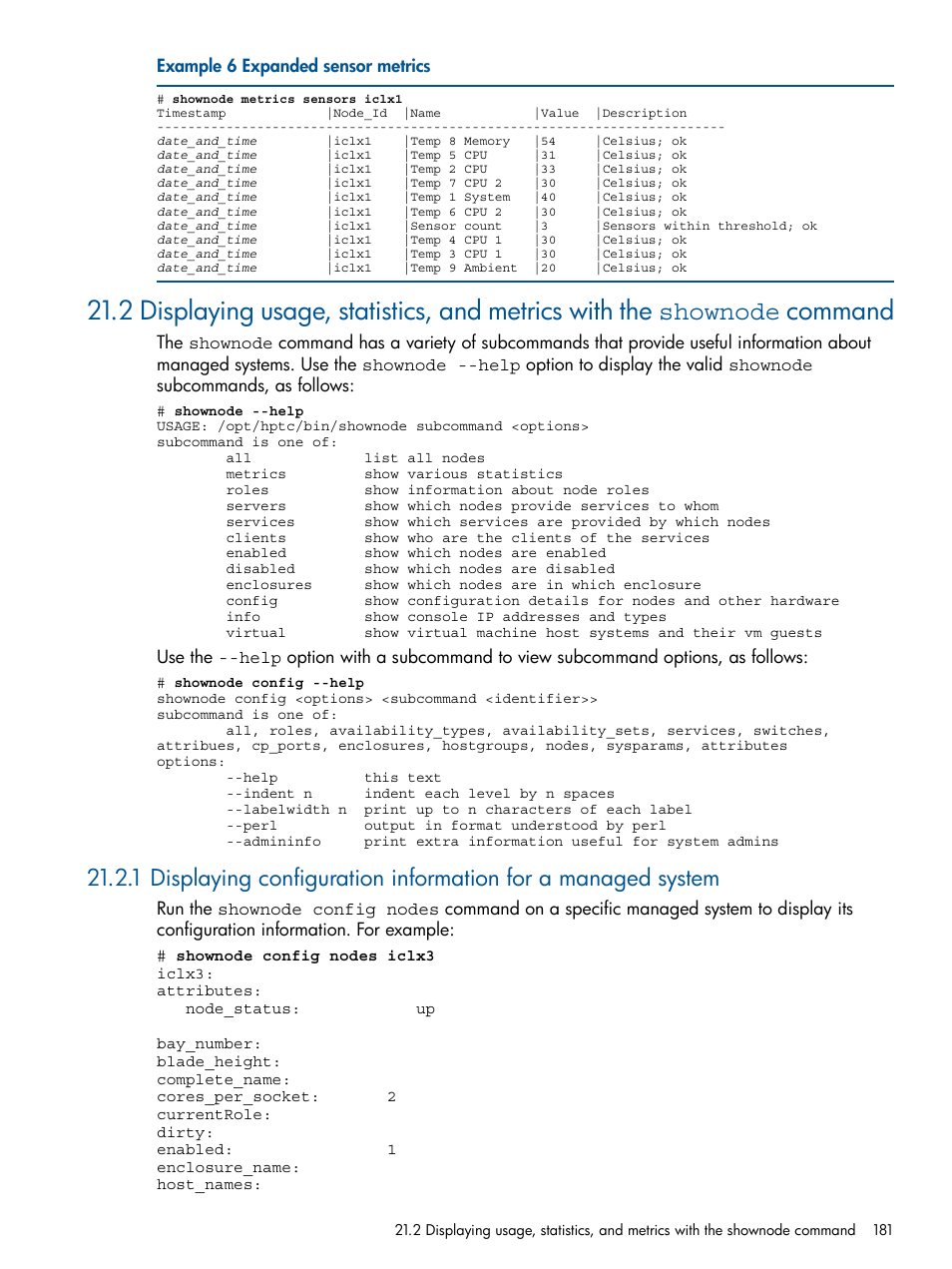 Example 6 | HP Insight Control Software for Linux User Manual | Page 181 / 273