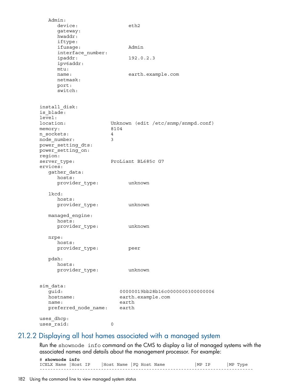 HP Insight Control Software for Linux User Manual | Page 182 / 273