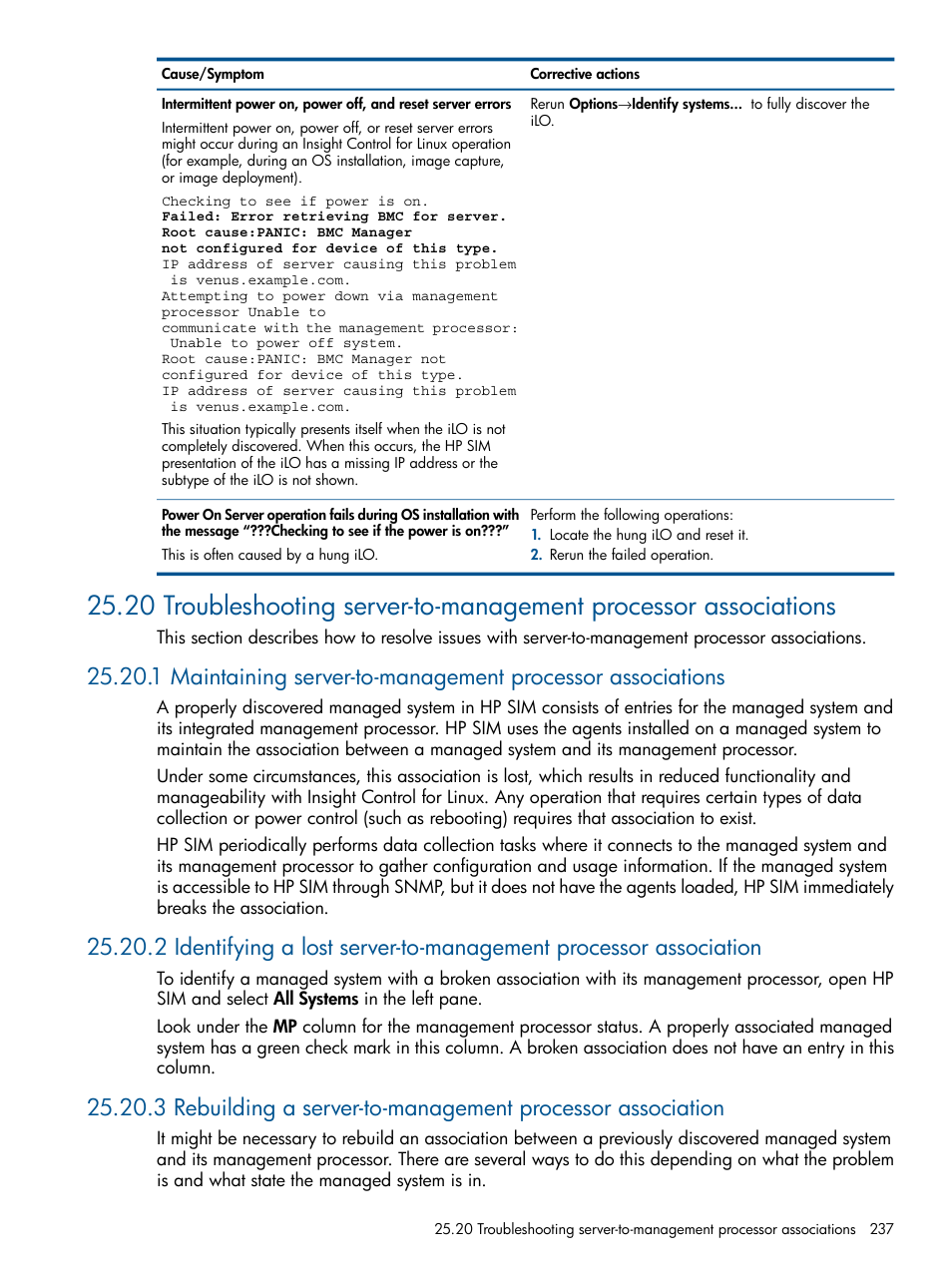 HP Insight Control Software for Linux User Manual | Page 237 / 273