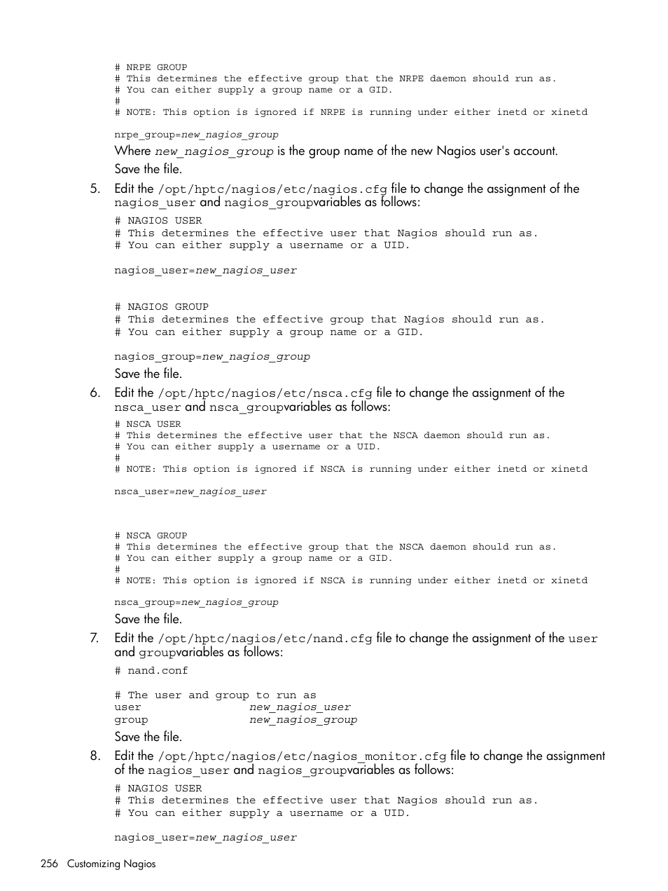 HP Insight Control Software for Linux User Manual | Page 256 / 273