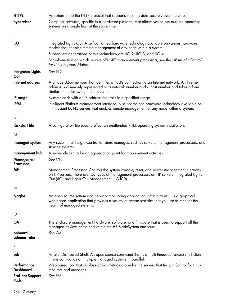 Pdsh, Nagios, Managed system | Management hub, Kickstart, Https, Managed, System, Performance dashboard, Management | HP Insight Control Software for Linux User Manual | Page 264 / 273