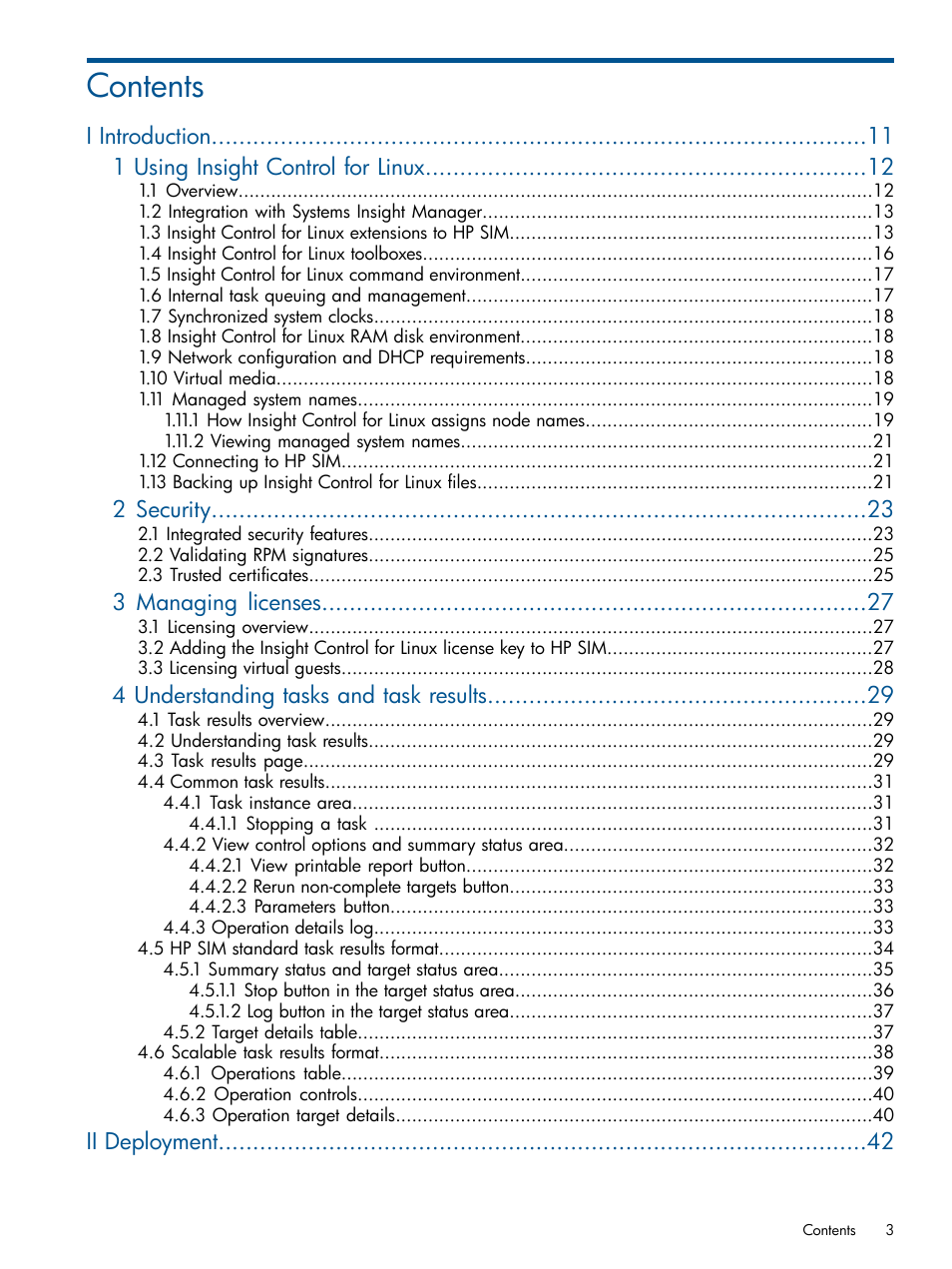 HP Insight Control Software for Linux User Manual | Page 3 / 273