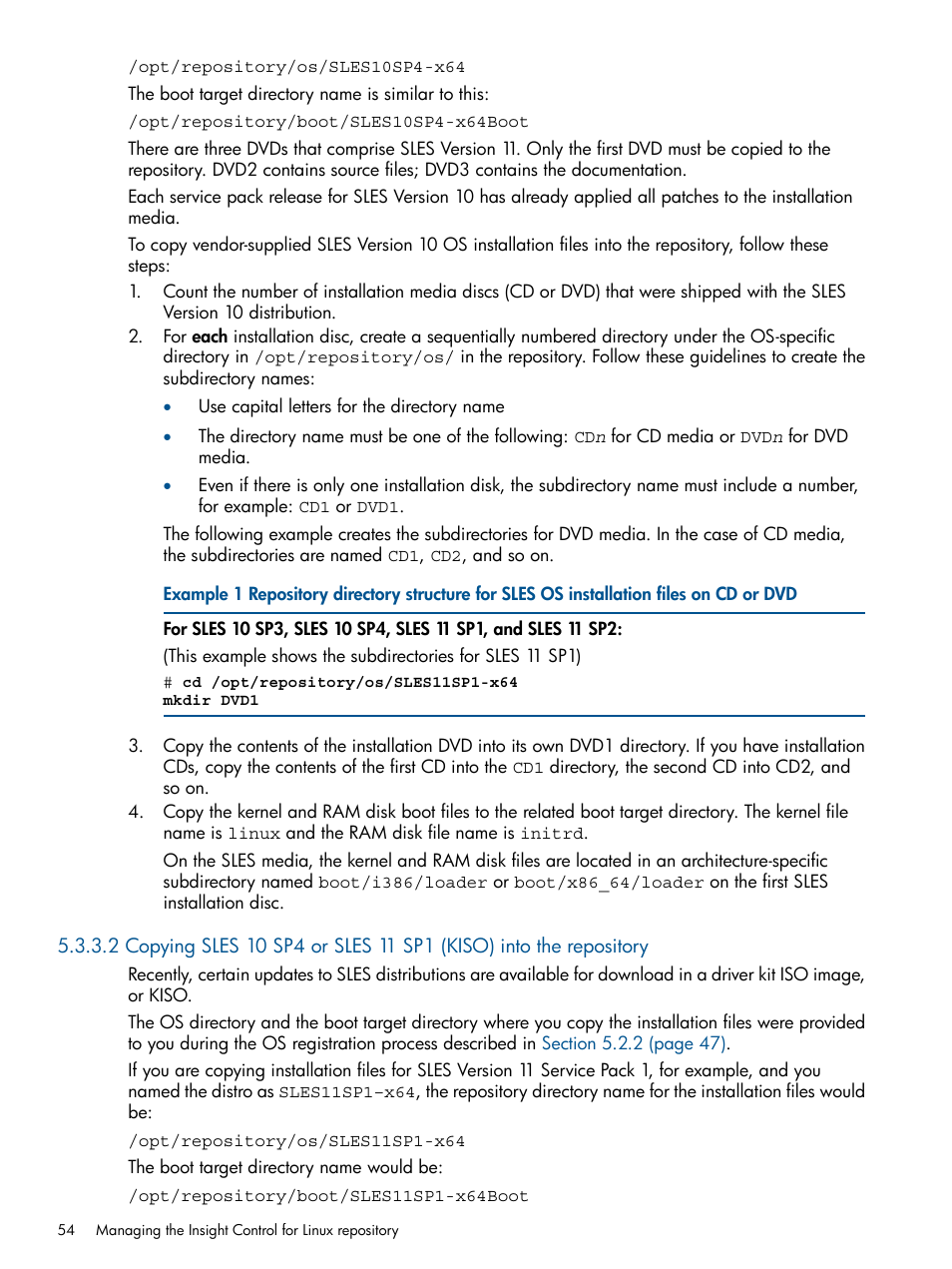 HP Insight Control Software for Linux User Manual | Page 54 / 273