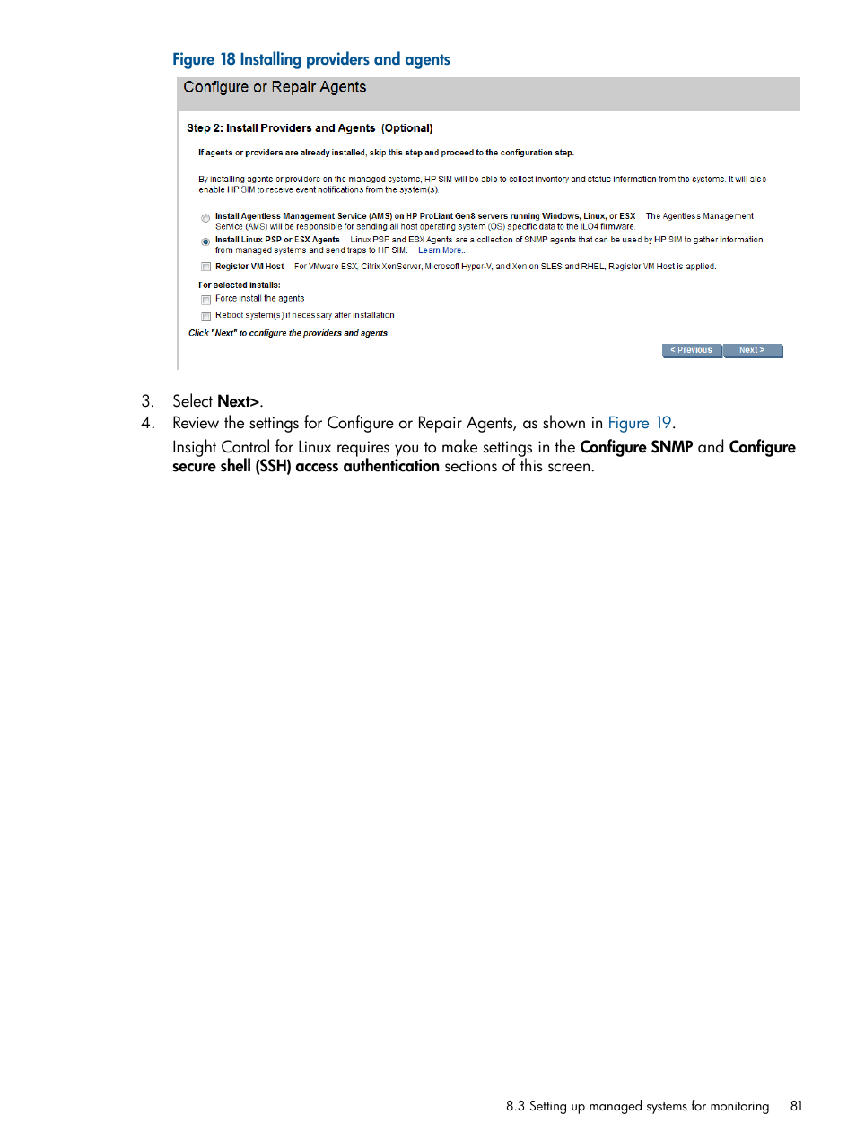 HP Insight Control Software for Linux User Manual | Page 81 / 273