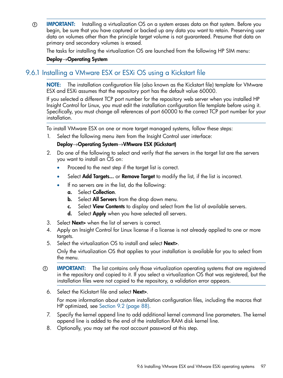 HP Insight Control Software for Linux User Manual | Page 97 / 273