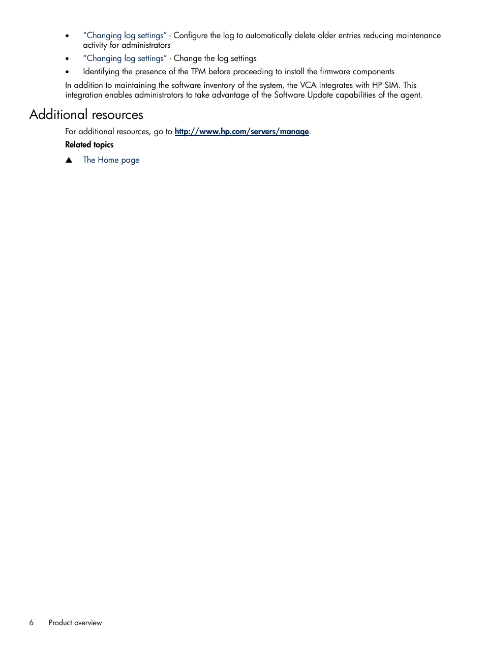 Additional resources | HP Insight Foundation Software for ProLiant User Manual | Page 6 / 37