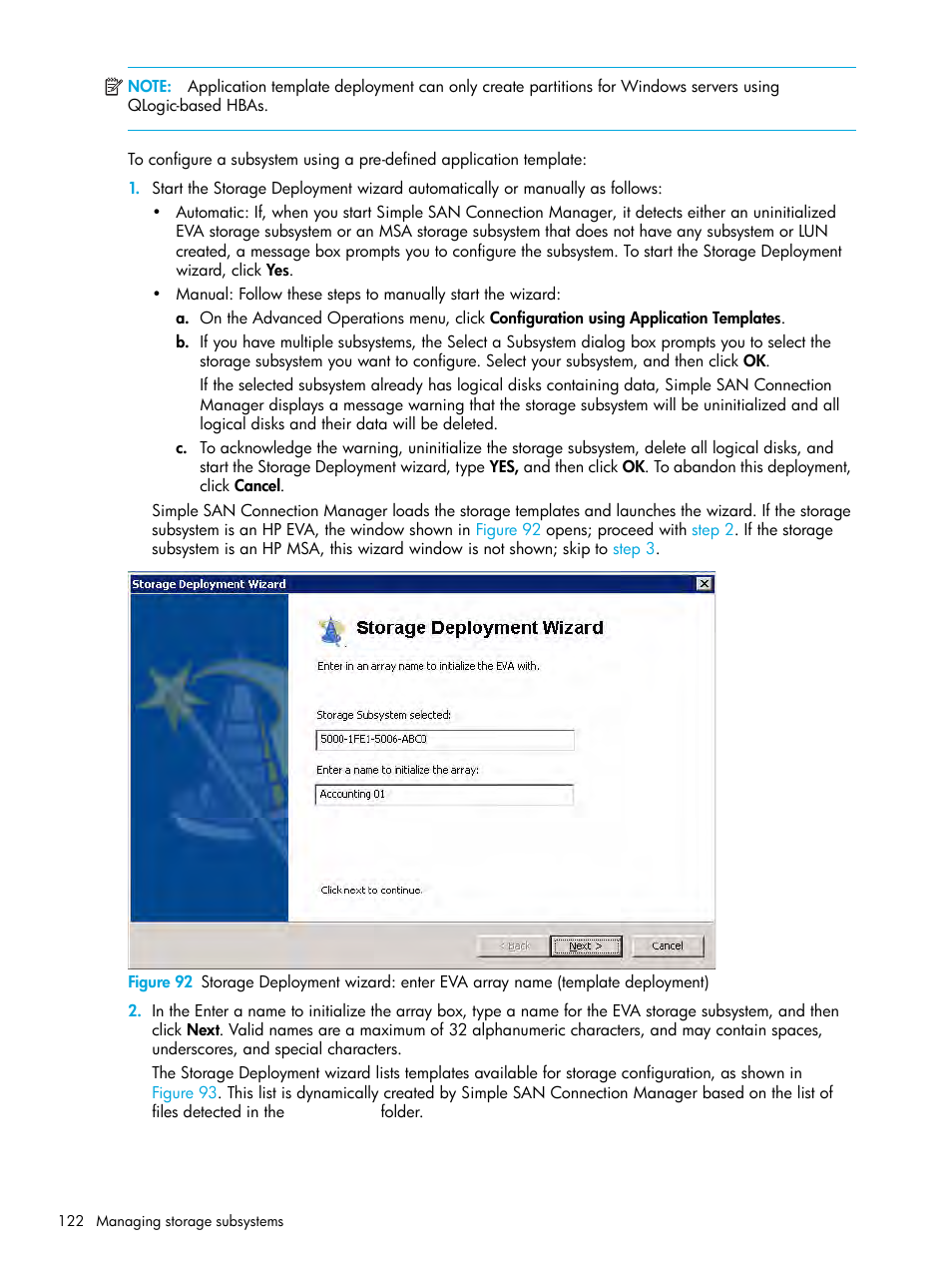 HP StorageWorks 2000fc G2 Modular Smart Array User Manual | Page 122 / 150