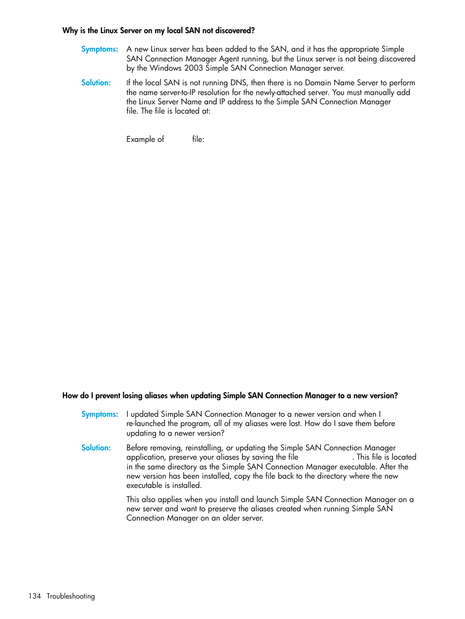 HP StorageWorks 2000fc G2 Modular Smart Array User Manual | Page 134 / 150