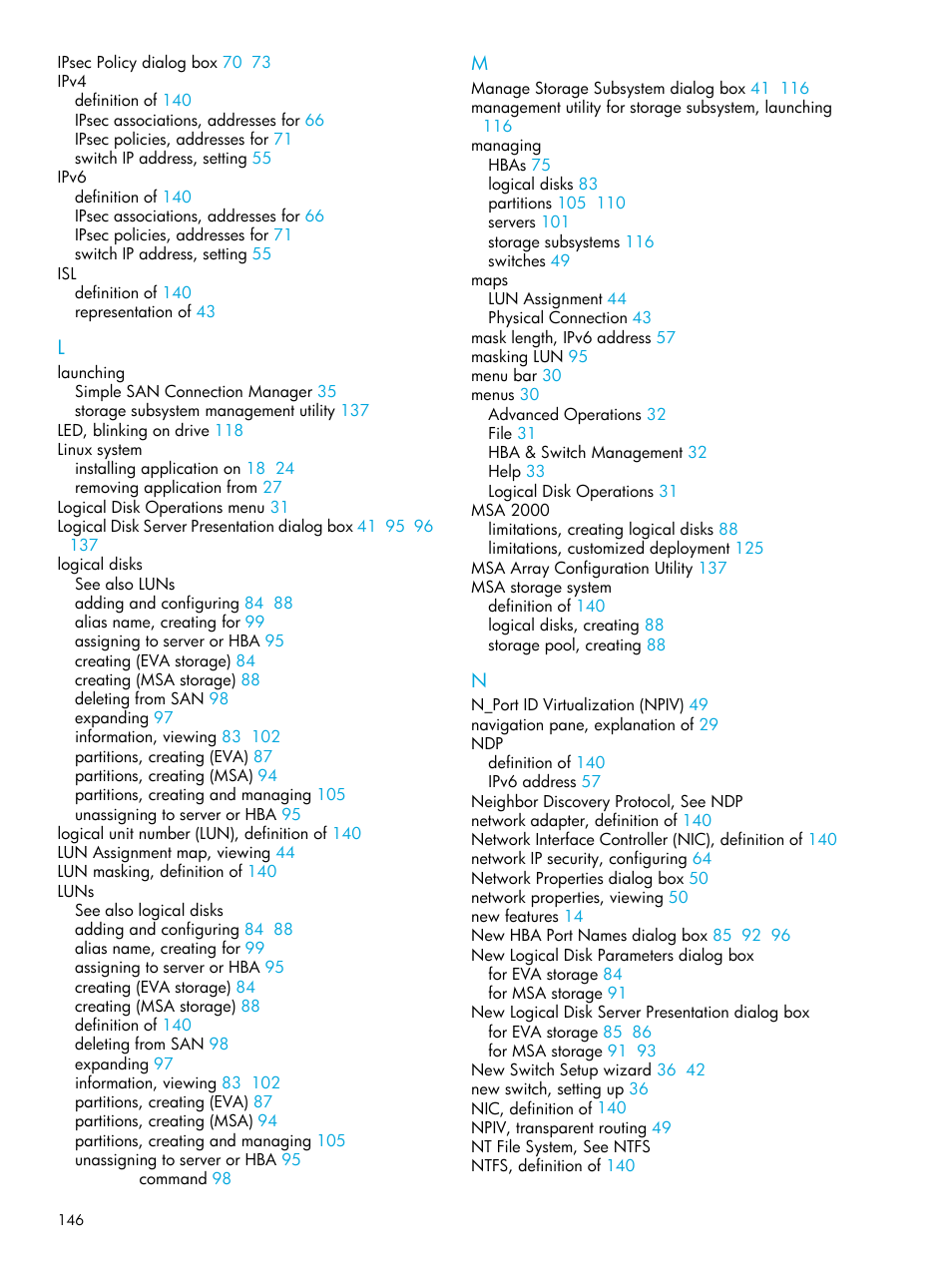 HP StorageWorks 2000fc G2 Modular Smart Array User Manual | Page 146 / 150