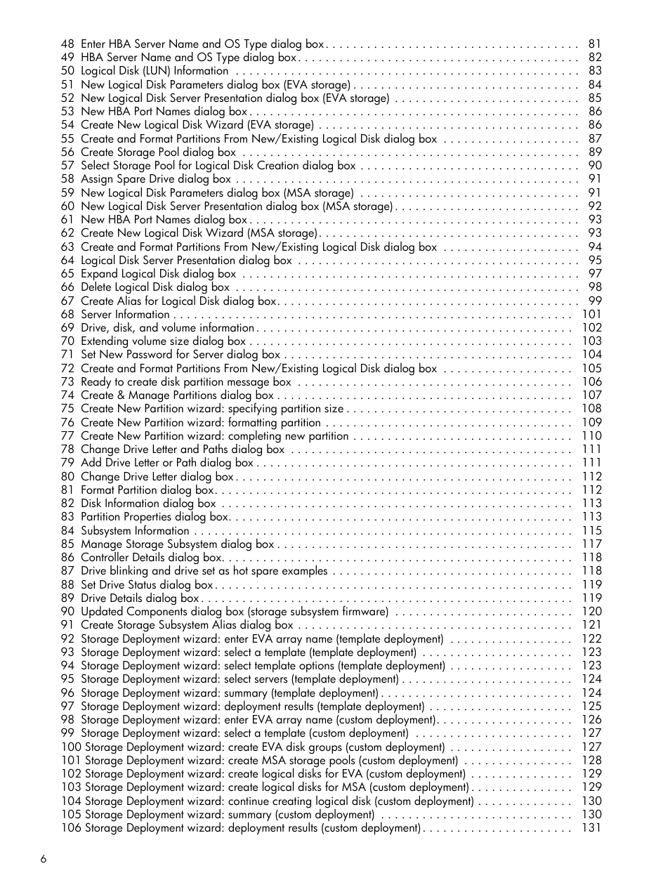 HP StorageWorks 2000fc G2 Modular Smart Array User Manual | Page 6 / 150